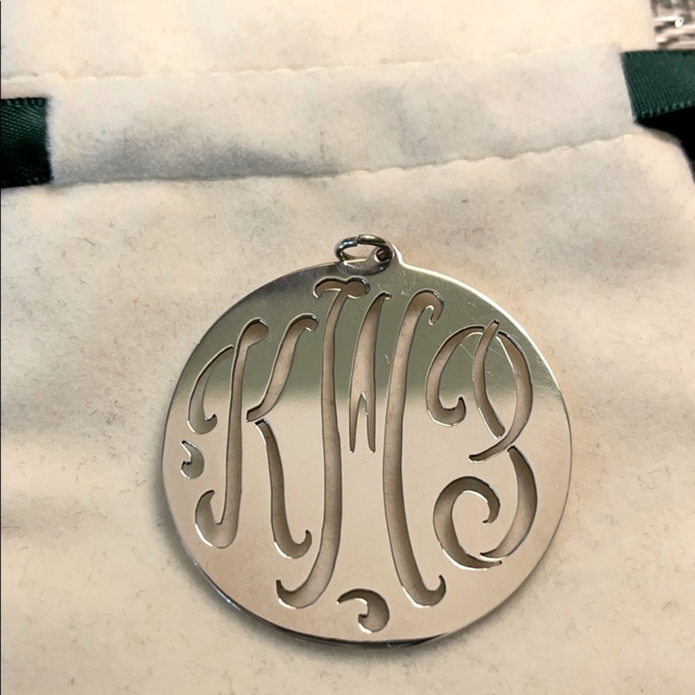 Sterling Initial  Name Necklace Tag